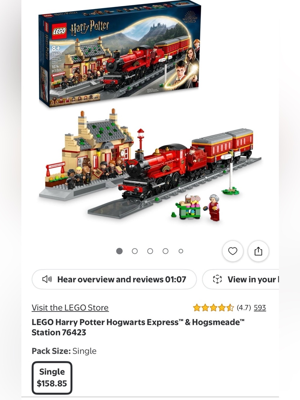 Lego Harry Potter Hogwarts Express Train Set
